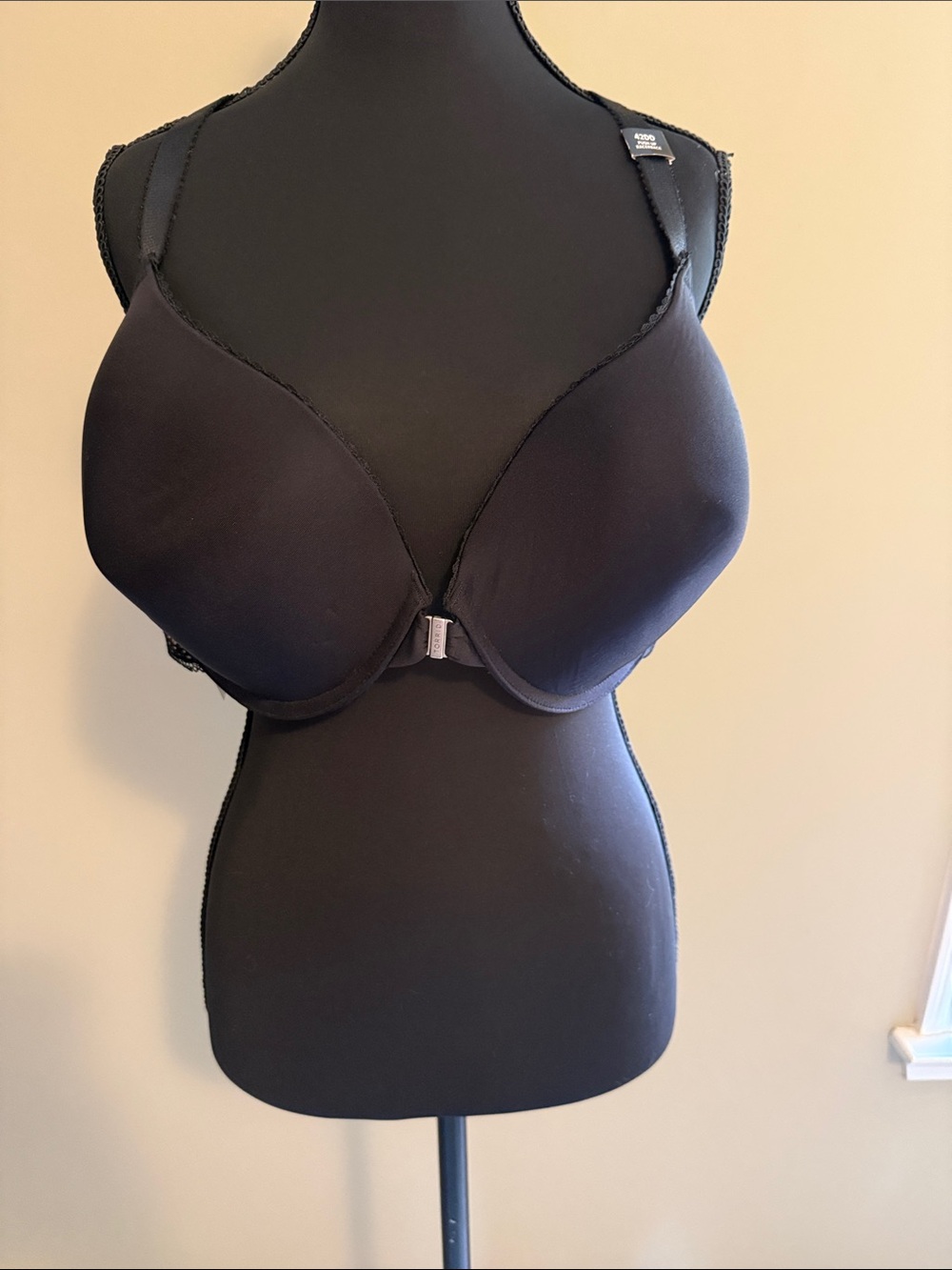 Black/nude lace push up Bra